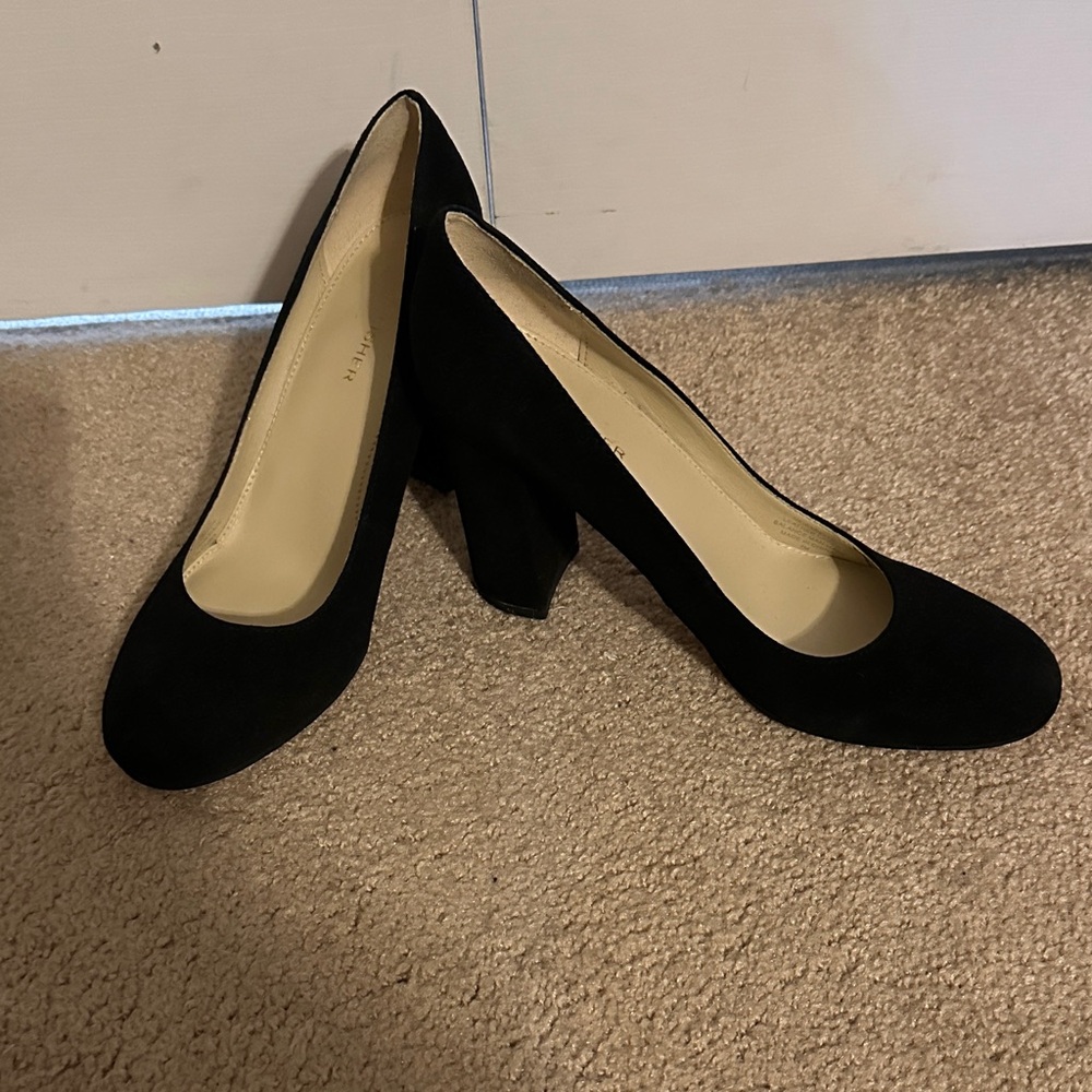 Marc Fisher Black Suede Heels